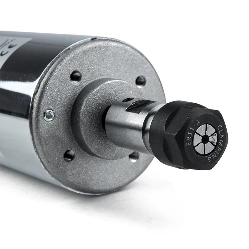 Spindle Engraving Machine Spindle Motor Air-cooling DC Motor 48V 200w/300w/400w/500w CNC Engraving Machine ER11 or ER16