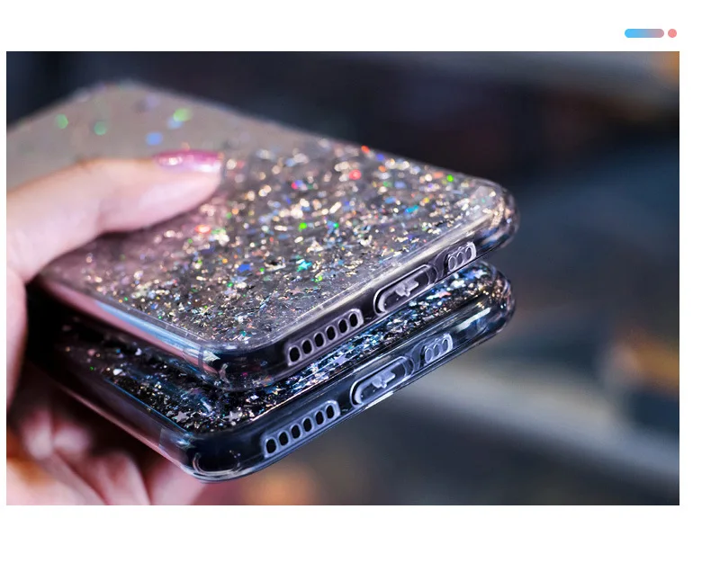 Роскошный блестящий чехол для телефона iPhone 11 Pro X XS Max XR, мягкий силиконовый чехол для iPhone 7 8 6 6S Plus, прозрачные чехлы