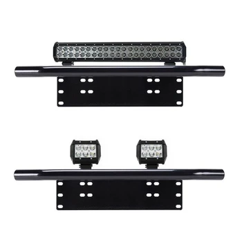 

Bumper License Plate Bracket Black Front Aluminum alloy Holder Off-road