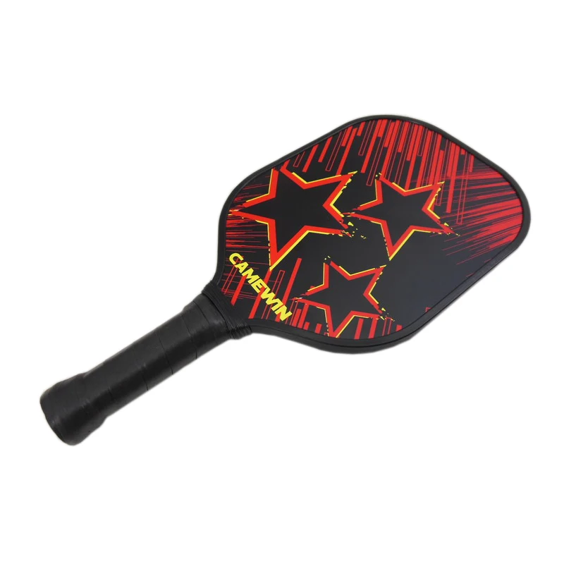 Ракетка для тенниса Pickleball Paddle, ракетка из углеродного волокна для тенниса, ракетка с Сотами, спортивный набор для развлечений с сумкой для ракетки - Цвет: Red wine