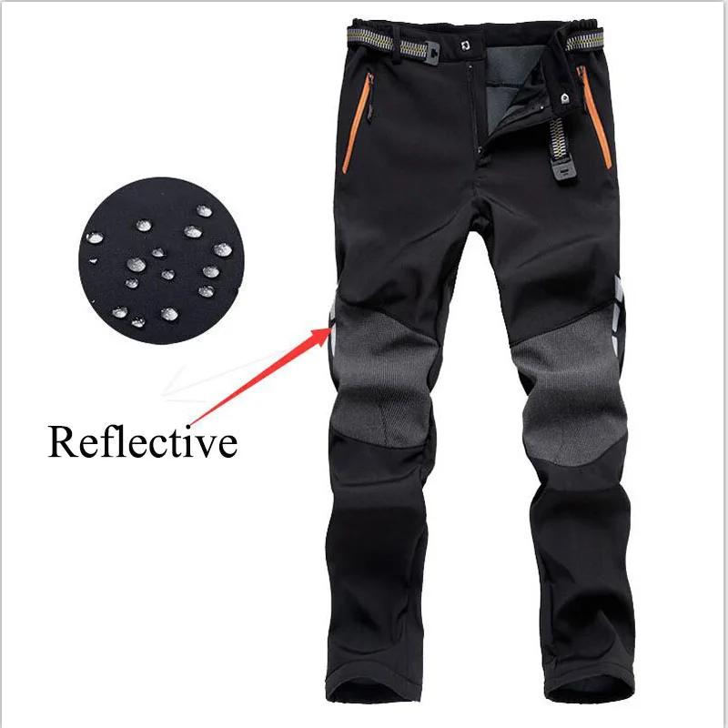 Reflective Summer Hiking Pants Men Lightweight Breathable Quick Dry Outdoor Mountain Climbing Trekking Male Trousers with Belt hiking pants