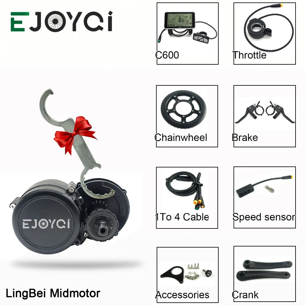 Discount EJOYQi LingBei Mid Motor Ebike Mid drive Electric Bike Motor 36V 500W 48V 500W Light Function Ebike Mid Motor Kit for Bicycle 12 Discount EJOYQi LingBei Mid Motor Ebike Mid drive Electric Bike Motor 36V 500W 48V 500W Light Function Ebike Mid Motor Kit for Bicycle 12