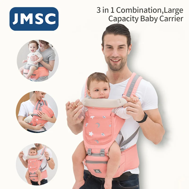 Tasa de descuento JMSC-portabebés ergonómico para niño, portabebés para chico, soporte para envoltorio, mochilas de viaje al aire libre, frontal de canguro, 0 a 36 meses bWwnMybArQx