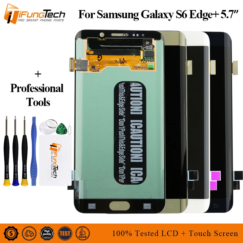 AMOLED для Samsung S6 EDGE Plus G928 G928F G928A G928G G928V ЖК дисплей сенсорный экран дигитайзер сборка