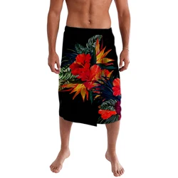 High Quality Polynesian Aboriginal Half Skirt Super Soft Black Trendy Men Island Wear Drop Shipping Free Shipping