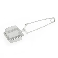 Домашний офисный Чайный фильтр с квадратным мелким сетчатым фильтром легко моется с ручкой многоразовый заварочный Многофункциональный свободный лист