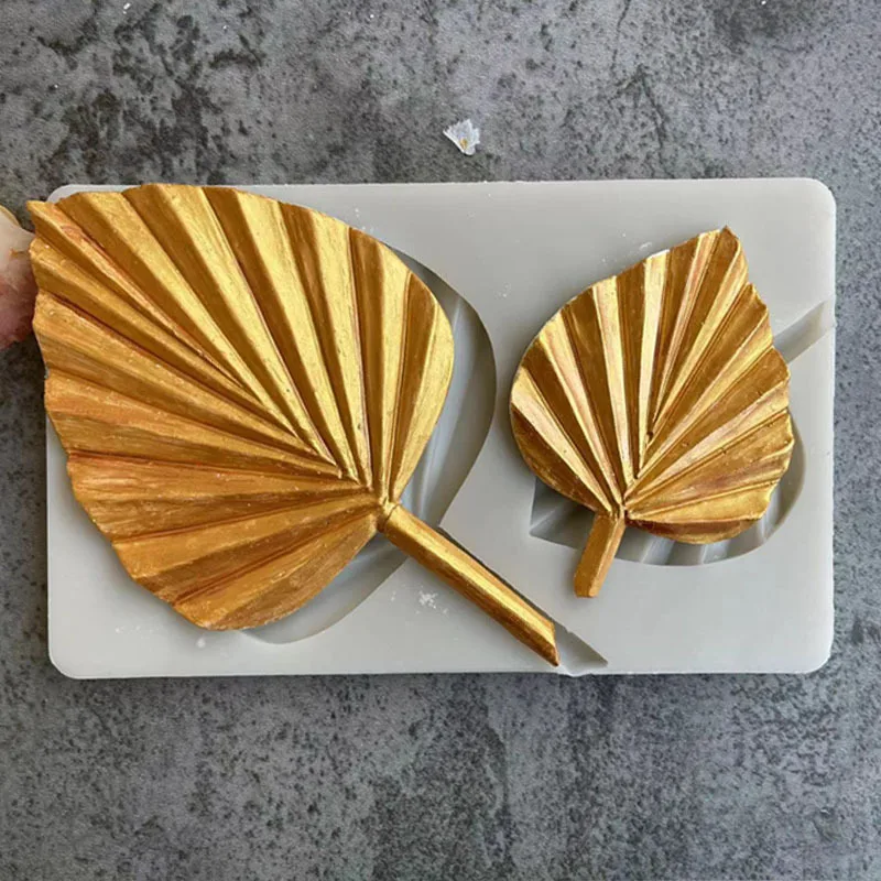 

Силиконовые формы для помадки в виде листьев пальмы, инструменты для смолы, формы для выпечки капкейков, Листьев, декоративные инструменты для украшения тортов