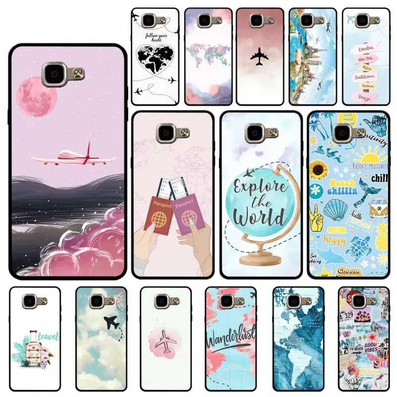 YNDFCNB ravelling карта мира путешествия чехол типа &quotсделай сам&quot для телефона Samsung A6 A8