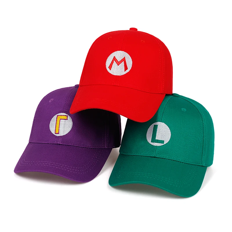 Новинка 2019 бейсболка с вышивкой Super Mario модная новая шапка для папы трех цветов