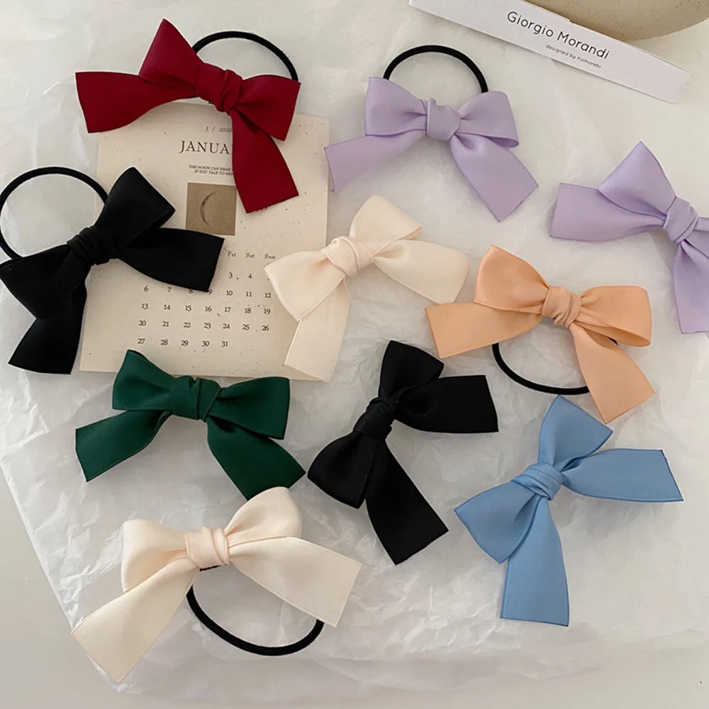 Frauen Gummibänder Mädchen Niedliche Schleifen Scrunchy Kinder Haarbänder Gummi Haargummi Scrunchies Pferdeschwanzhalter Elastischer Haarschmuck