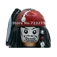 Single Sale Pirates Movie Figure Caribbean  Captain Jack Head Salazar Revenge Carina Smyth Henry Lesaro Building Blocks Toys 4