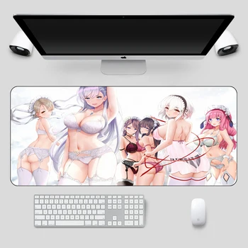 

Japanese pop Large Cartoon Anime Mouse Pad Mat 5 Young Beauty Cute Sisters Girls Desk Table Mousepad Office Many Size Rubber Rug