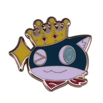 

Morgana with crown lapel pin Persona 5 dancing in starlight beautiful anime accessory