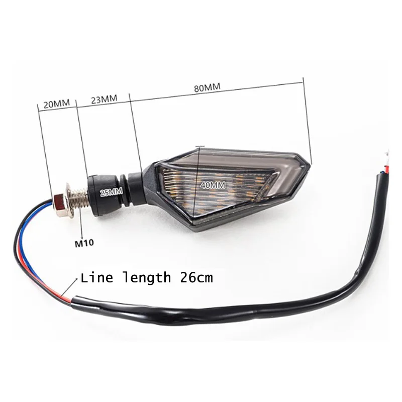 2pcs Motorcycle 12V LED Signal light DRL Blue+Yellow Warning Lamp 3000K high quality Motorcycle LED Signal Lights