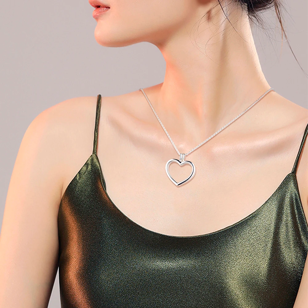 Floating Heart Locket Necklaces and Pendants (1)