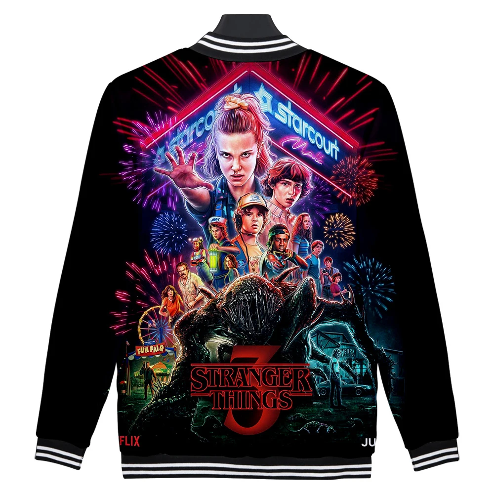 Flash Stranger Things, бейсбольные пальто и куртки, высокое качество, креативная Осенняя Спортивная приталенная куртка с 3d принтом, мужская одежда
