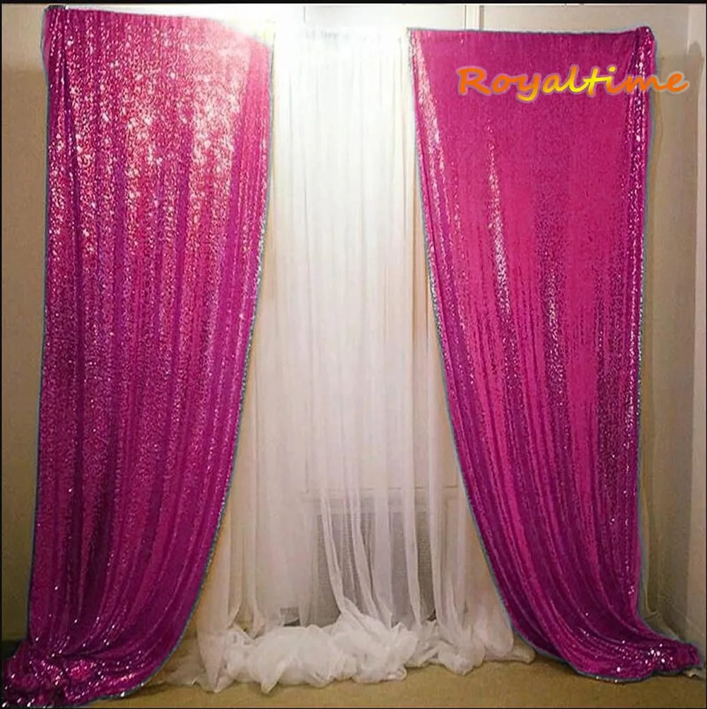 Fuchsia Sequin Backdrop