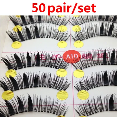 50/100 Пара клей для наращивания ресниц Faux Cils натуральных длинных 3d ресницы для наращивания ресниц Красота Индивидуальные ресницы для макияжа глаз - Цвет: 50pair style 5