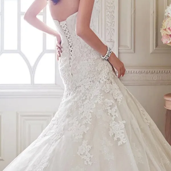 Длинная романтическая Casamento Аппликации Бисер vestido de noiva renda кружевное свадебное платье в винтажном стиле; платья для матери невесты