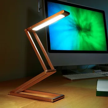 

Foldable LED Table Lamp USB Charging Reading Lamp Eye Protection Dimmable 4 Fold Arm Adjustable Aluminum Alloy LED Desk Lamp