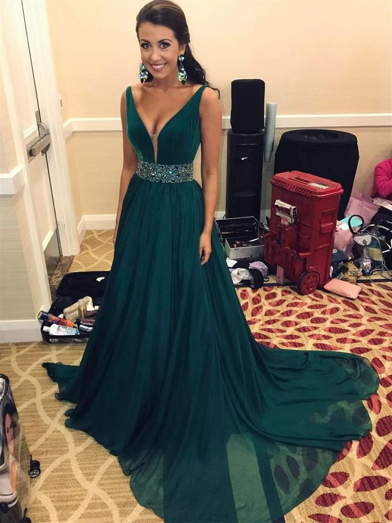 Emerald green and silver dress Clearance