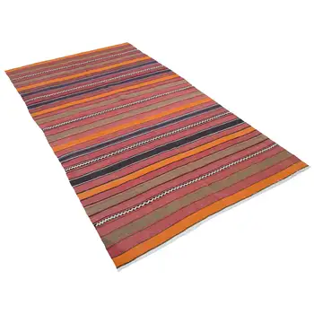 

153x267 Cm Orange Handmade Oriental Rug Rug-5x9 Ft