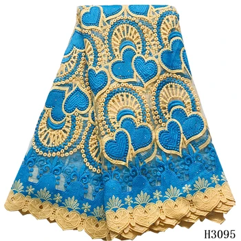 

African Lace Fabric 2020 High Quality Lace Beaded Tulle Lace Cord Lace Fabric Nigerian Lace French Lace For Women Party Dress