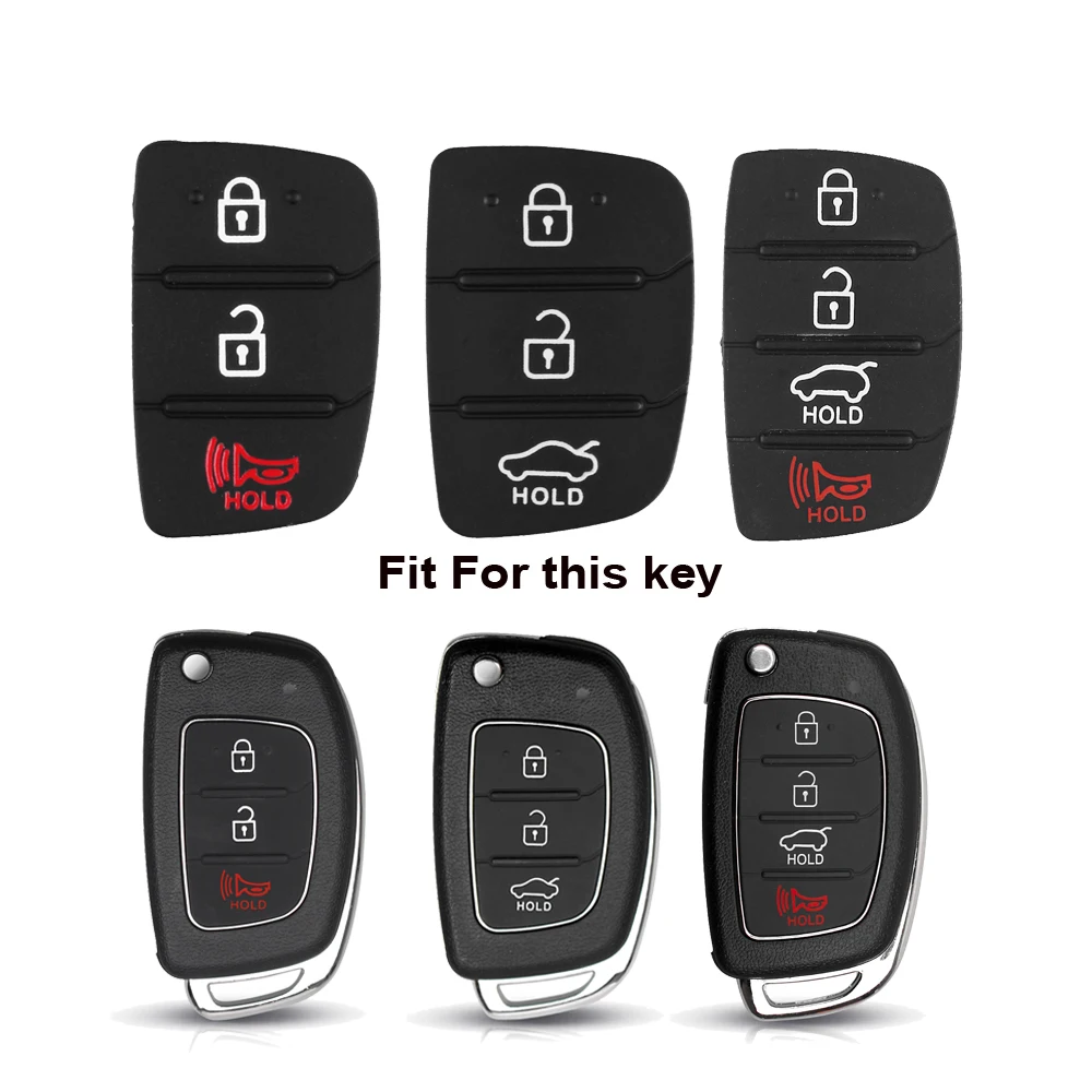 Запасной ключ KEYYOU 3 4 кнопки дистанционного управления чехол накладка для Hyundai HB20