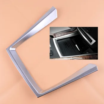 

DWCX Silver ABS Car Console Front Water Cup Holder Cover Trim Moulding Fit for BMW X5 E70 2007 2008 2009 2010 2011 2012 2013