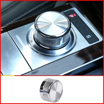 

New Arrival High Quality Car Aluminum Alloy Rotary Gear Shift Knob Cover Chrome For Range Rover L405