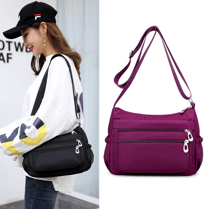 

Trend WOMEN'S Shoulder Bag Versatile Waterproof Nylon Bag Large Capacity Outdoor Travel Commuter Bag Casual Shoulder Bag