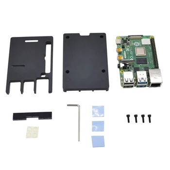 

Replacement Enclosure Shell Durable Easy Use Aluminum Alloy Box Heat Sink Case Ultra Thin Microcomputer For Raspberry Pi 4B
