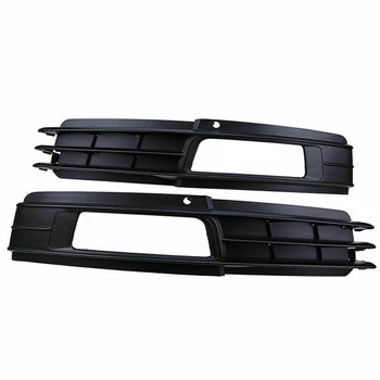 

2Pcs Front Lower Bumper Fog Light Grilles Cover For- A6 C6 2008 -2011 4F0807681 4F0807682