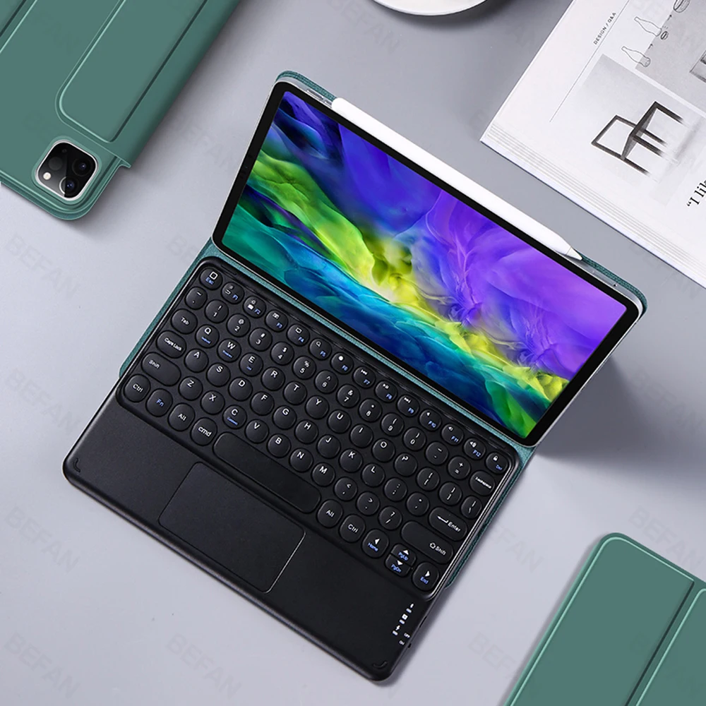 Tampa Magnética do Teclado Touchpad Bluetooth Teclado Mágico para Ipad Pro 11 Ipad Pro 12.9 ar 5th 10.9 2023 2023 2023 - Imagem 4