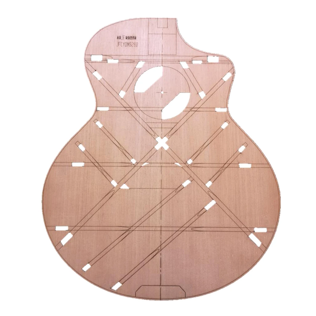 41'' Wood JF Type Corner Body Template Folk Guitar Making Mold Luthier Tool