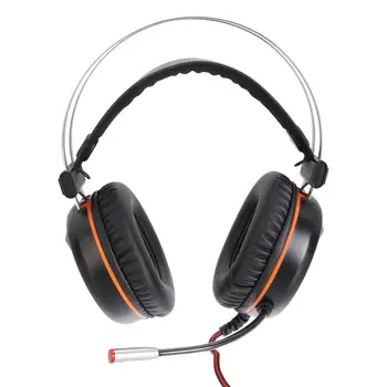

Wired USB Gaming Headset Virtual RGB Colorful LED Lights Headphone Surround 7.1 Sound Effect With Mic Silver Gray #US