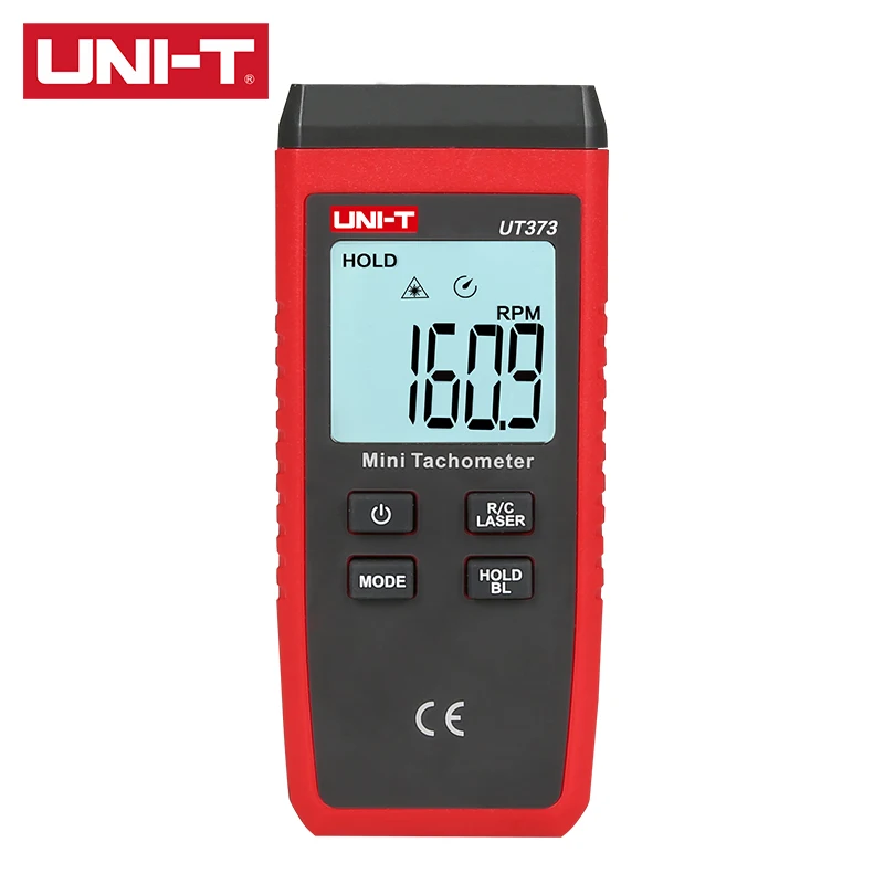 UNI T цифровой Бесконтактный тахометр UT373 с индикацией перегрузки до 99999 OL одним