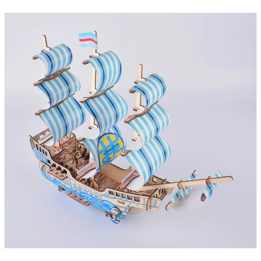 Корабль мечты 3D головоломка DIY деревянная сборка модель парусного корабля Классическая парусная лодка лазерная резка головоломка игрушка для взрослых и детей