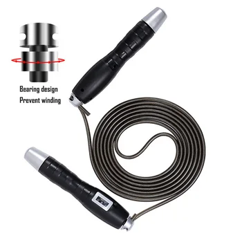 

Weighted Skipping Rope Counting Jumping Ropes For Fitness Exercise Gym Speed Training Adjustable