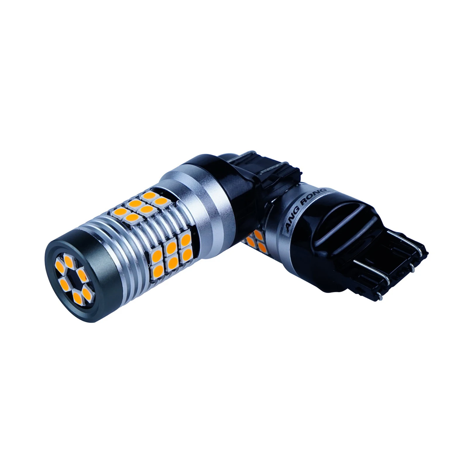 2x7443 7440 580 582 T20 W21/5 Вт светодиодный 15 Вт габаритные огни светильник лампы огонь DRL, желтая
