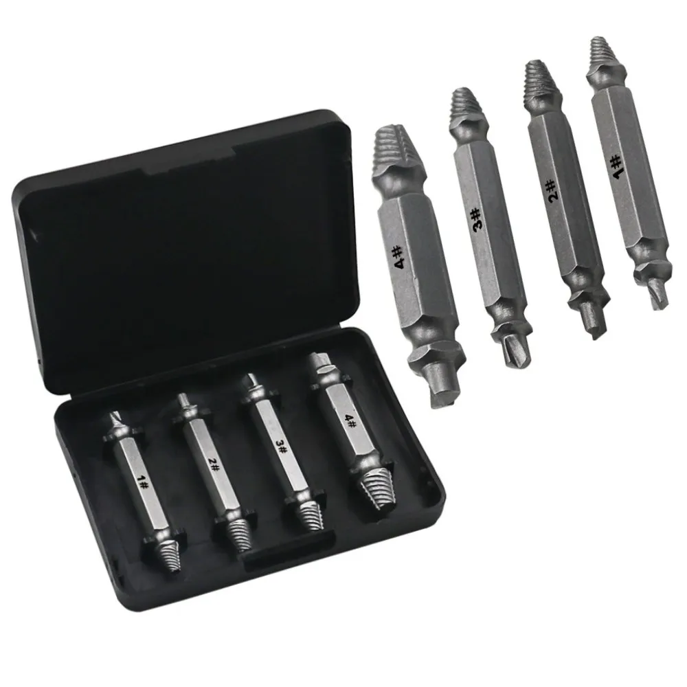 

Material Damaged Screw Extractor Drill Bits Guide Broken Speed Out Easy out Bolt Stud Stripped Screw Remover Tool of Set
