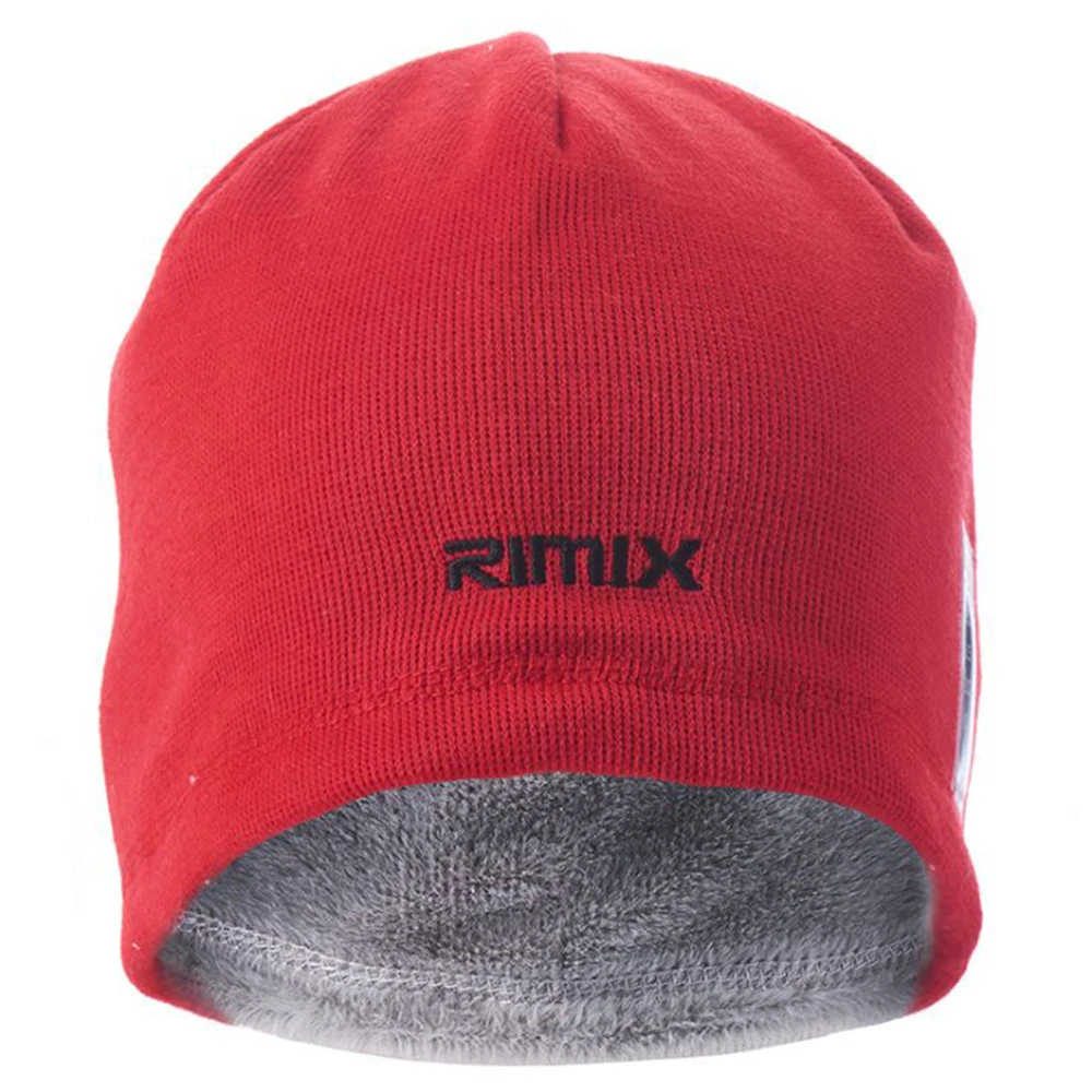 Теплая вязаная флисовая шапка RIMIX унисекс теплые шапочки для катания на лыжах