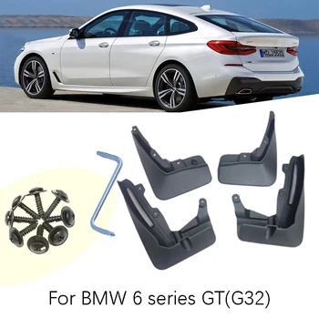 

Set of 4 car Front and Rear Splash Guard Mud Flaps mudguards fender For BMW 6 Series GT G32 car Accessories