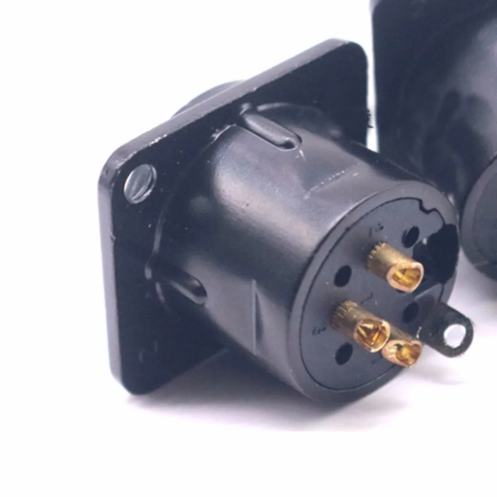 Haldane 4 шт. HIFI Позолоченный XLR гнездо Phono шасси для усилитель CD