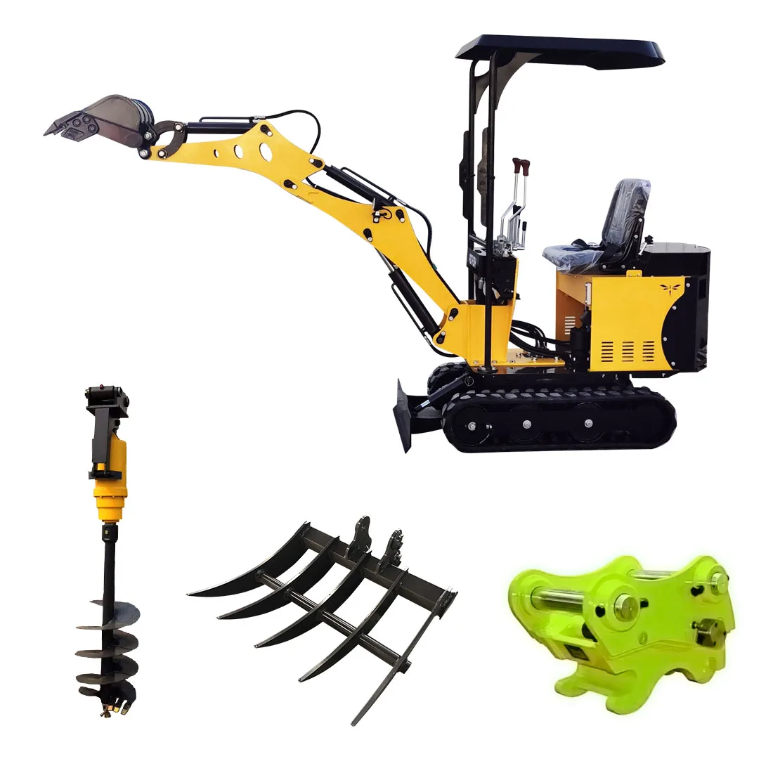 

2024 New CE Chinese Wholesaler 800kg Hydraulic Crawler Mini Excavators Micro Backhoe Digger Machine Farm Machinery 0.8ton