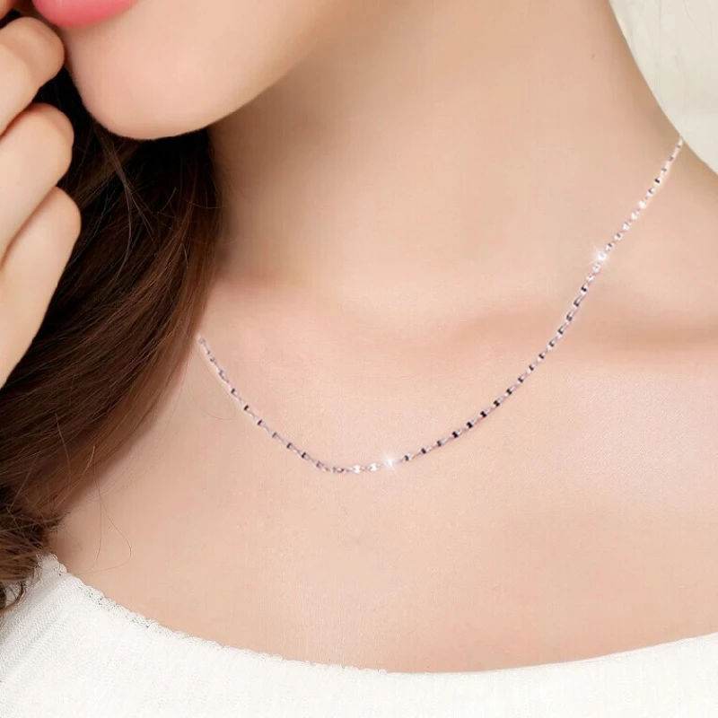 Luck Lip Tile Chain Necklace M Clasp 
