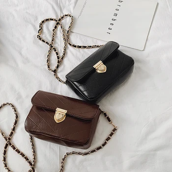 

bags for women 2020 new fashion casual wallet phone bag ladies bag Solid color leather female bag chain shoulder Messenger bag