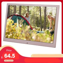 12 inch Metal LCD Digital Photo Frame HD 1280x800 Electronic Album USB Digital Picture Music Video Player Calendar Clock