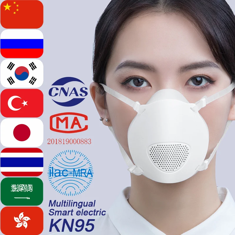 

Z01 Professional Smart Face Electric Mask KN95 High Quality Korean,Mouth Breathing Protection Filter Virus Dust PM2.5,Reusable