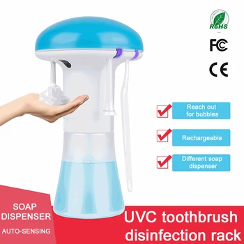 

Automatic Induction Soap Dispenser Foam Wash Mobile Phone No Contact Hand Washing Machine Toothbrush Holder Soap Dispenser